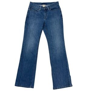 Duluth Flex Daily Denim Bootcut Jeans Sz 4 Blue Medium Wash Stretch Denim 40711